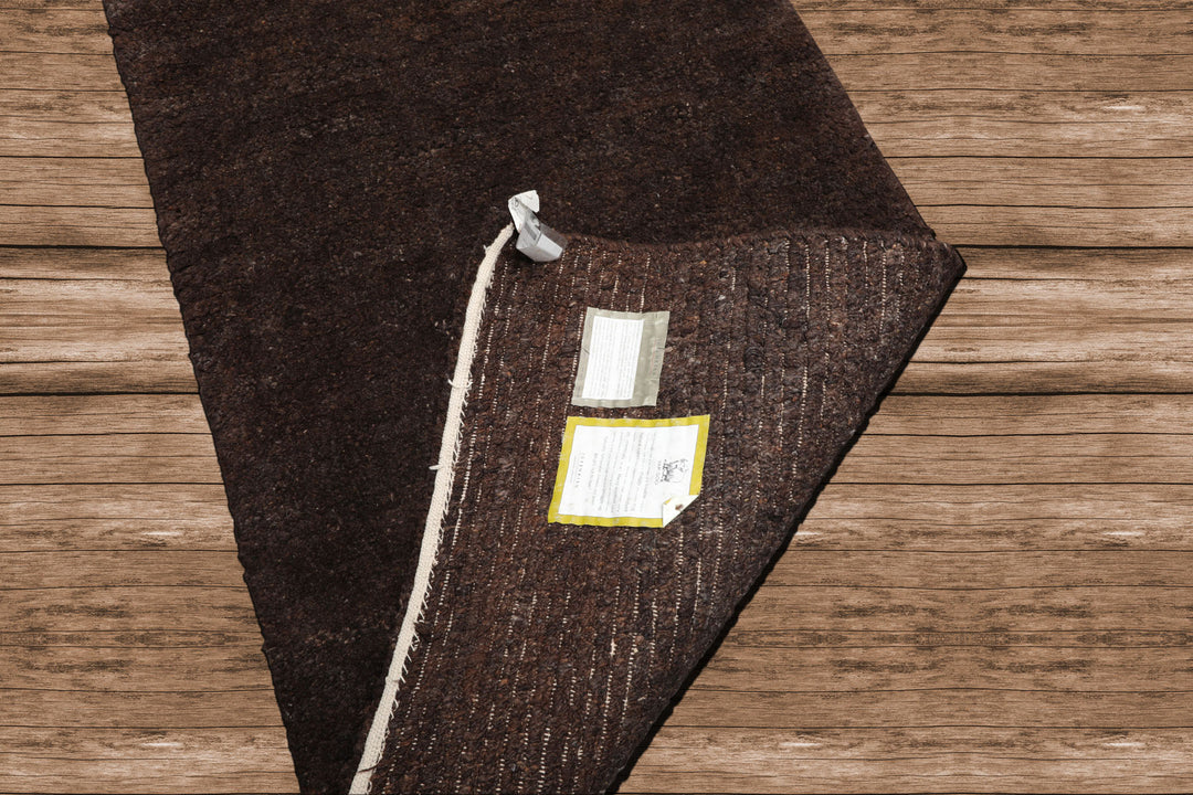Celeste Rugs  Tufenkian 3'x4'9" Cocoa Tibetan Hand Knotted Contemporary Wool Oriental Area Rug