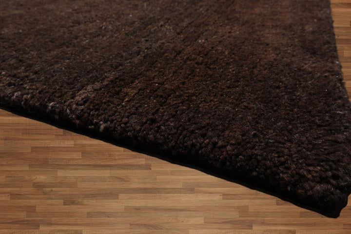 Celeste Rugs  Tufenkian 3'x4'9" Cocoa Tibetan Hand Knotted Contemporary Wool Oriental Area Rug