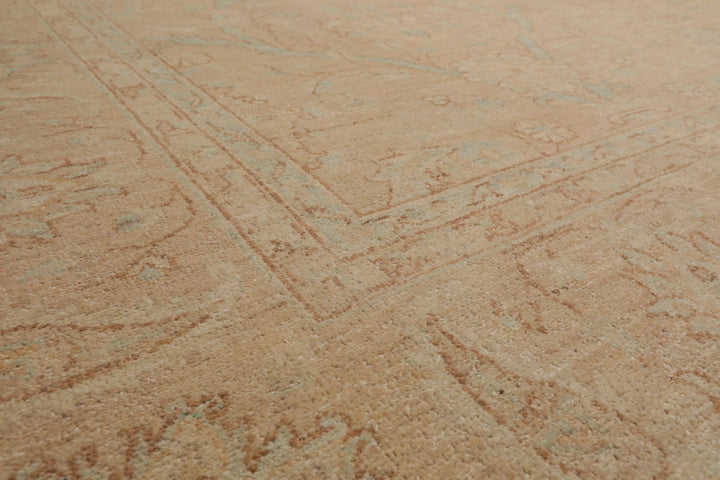 Celeste Rugs  Hand Knotted Traditional Chobi Peshawar 9'3''x11'9" Beige Wool Oriental Area Rug