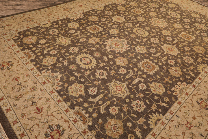 Celeste Rugs  Nourison Nourmak Soumak Reversible 9'11''x14' Brown Hand Knotted Traditional Wool Oriental Area Rug