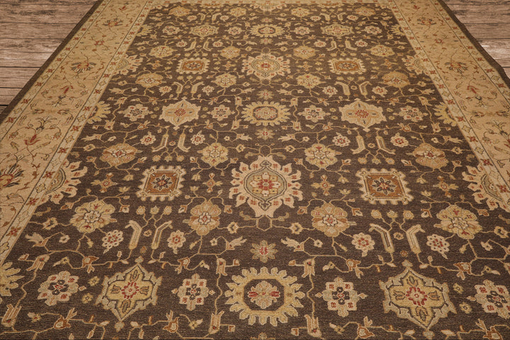 Celeste Rugs  Nourison Nourmak Soumak Reversible 9'11''x14' Brown Hand Knotted Traditional Wool Oriental Area Rug