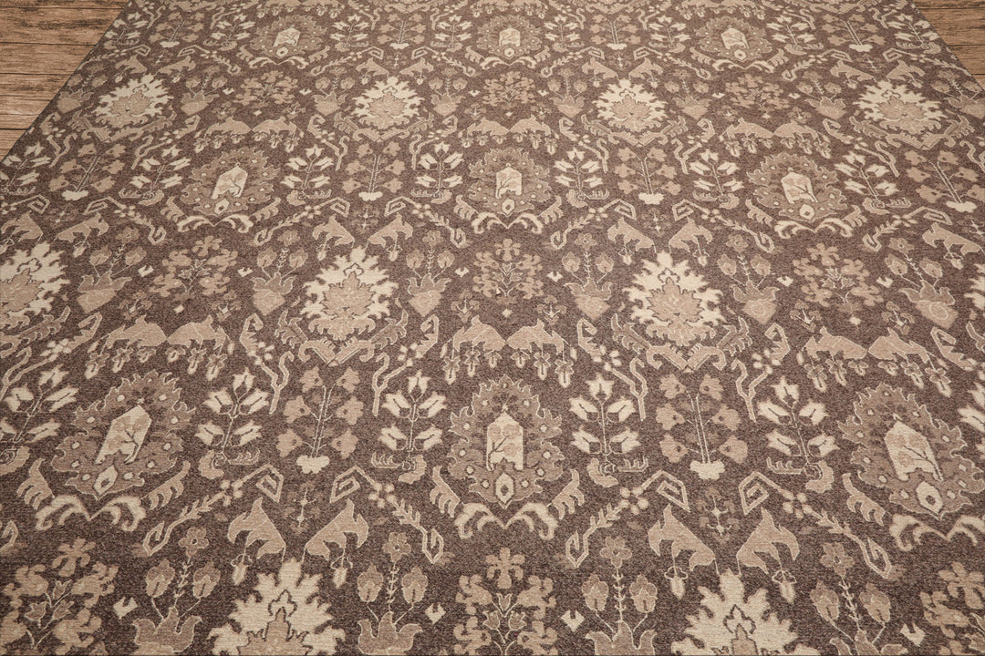 Celeste Rugs  10'1''x13'10" Brown Transitional Nourison Nourmak Soumak Reversible  Hand Knotted Wool Oriental Area Rug