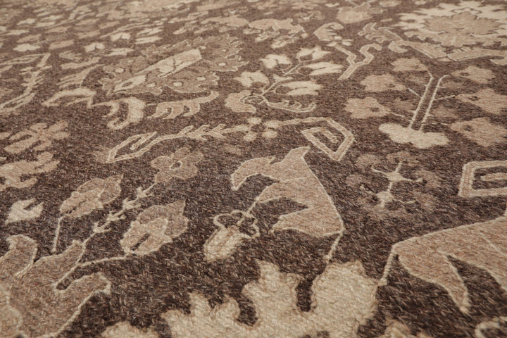 Celeste Rugs  10'1''x13'10" Brown Transitional Nourison Nourmak Soumak Reversible  Hand Knotted Wool Oriental Area Rug