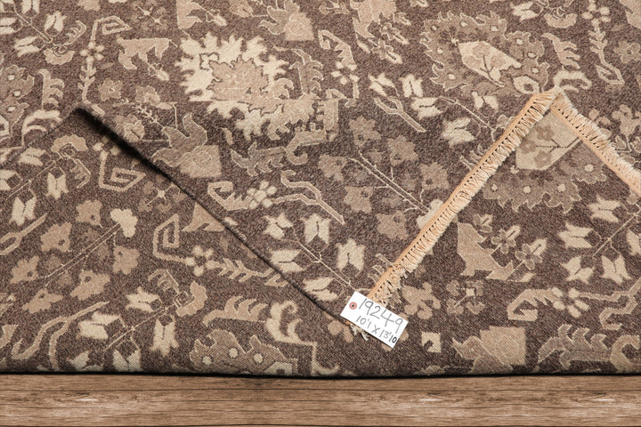 Celeste Rugs  10'1''x13'10" Brown Transitional Nourison Nourmak Soumak Reversible  Hand Knotted Wool Oriental Area Rug
