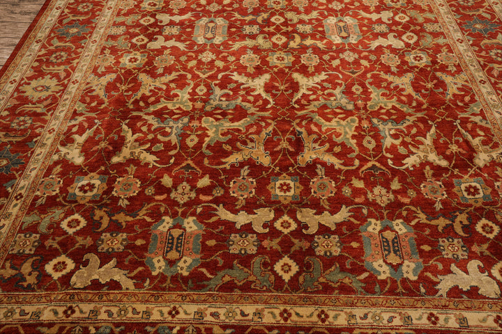 Celeste Rugs  9'9''x13'10" Rust Traditional Bidjaar Wool  Hand Knotted Oriental Area Rug