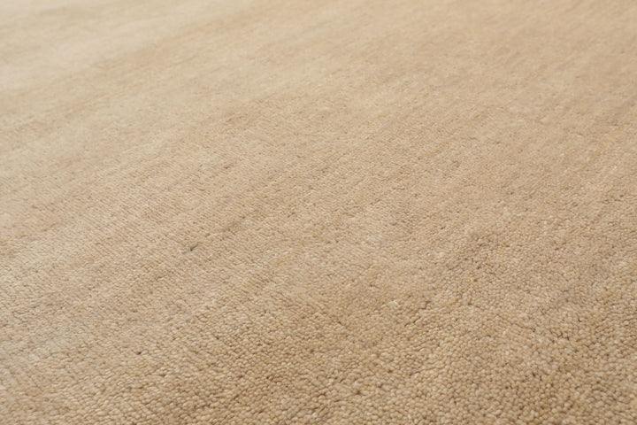 Celeste Rugs Hand Loomed Contemporary Solid Multi Size Beige Wool Oriental Area Rug