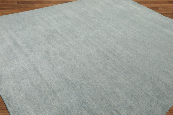 Celeste Rugs Hand Loomed Contemporary Solid Multi Sizes Slate Wool Oriental Area Rug