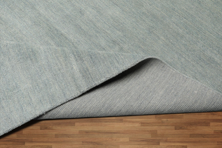 Celeste Rugs Hand Loomed Contemporary Solid Multi Sizes Slate Wool Oriental Area Rug