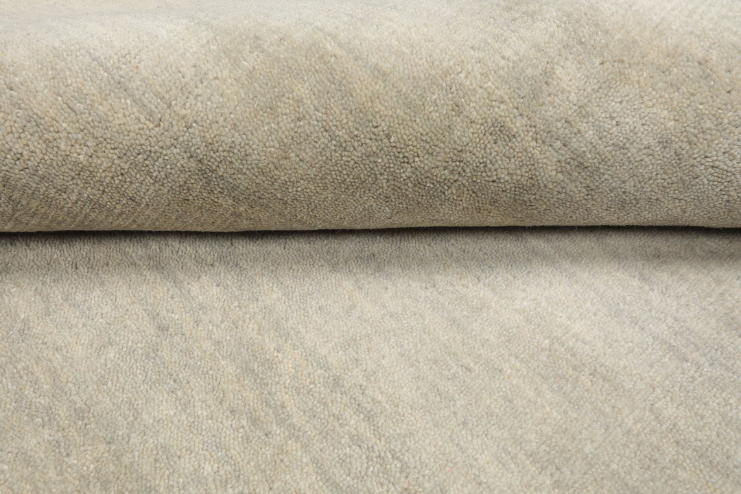 Celeste Rugs Hand Loomed Contemporary Solid Multi Sizes Gray Wool Oriental Area Rug