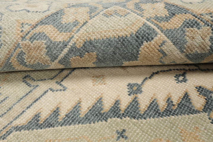 Celeste Rugs Hand Knotted Traditional Oushak Multi Sizes Mint Wool Oriental Area Rug