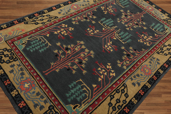 Celeste Rugs Wool Donegal Multi Sizes Graphite Hand Tufted Arts & Crafts/Mission Oriental Area Rug