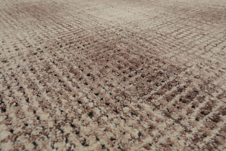 Celeste Rugs Multi Sizes Modern & Contemporary Plaid Ivory Hand Hooked Wool Oriental Area Rug