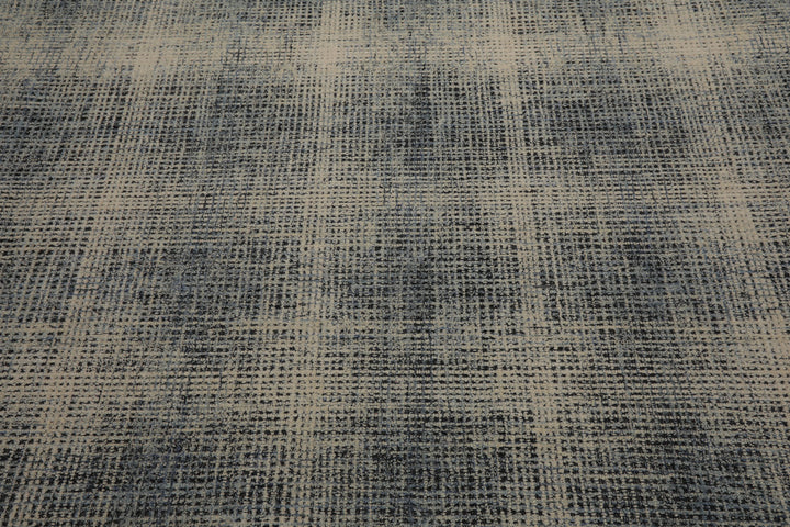 Celeste Rugs Hand Hooked Modern & Contemporary Multi Sizes Ivory Plaid Wool Oriental Area Rug