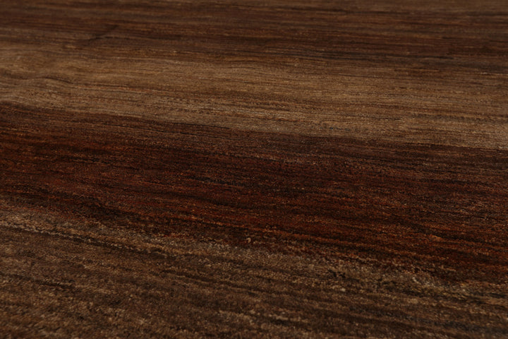 Celeste Rugs 8x10 Hand Knotted 100% Wool Gabbeh Design Oriental Area Rug Ombre Brown & Chocolate Modern Contemporary Style