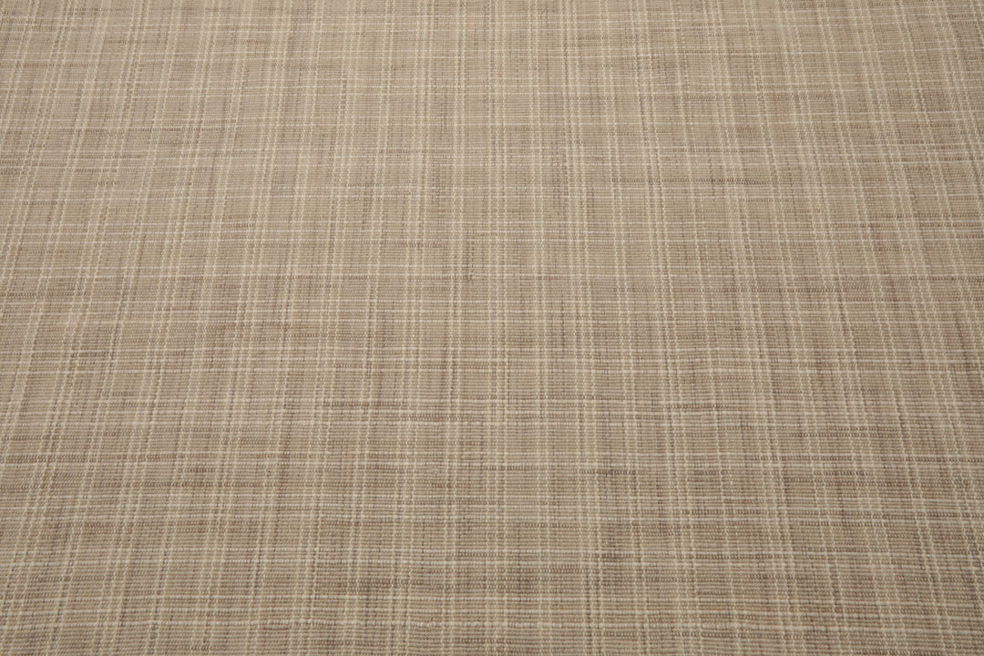 Multi Size Beige Ivory Taupe Color Hand Loomed Flatweave Wool Modern Oriental Rug