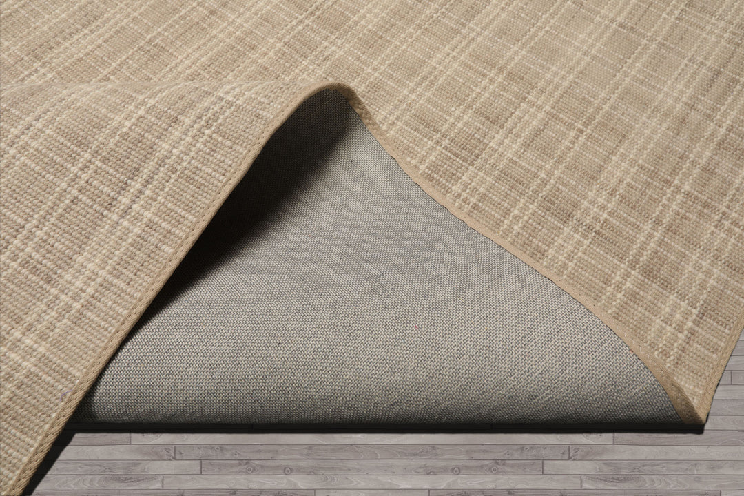 Multi Size Beige Ivory Taupe Color Hand Loomed Flatweave Wool Modern Oriental Rug