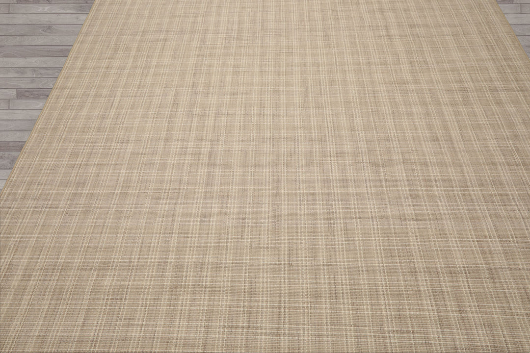 Multi Size Beige Ivory Taupe Color Hand Loomed Flatweave Wool Modern Oriental Rug