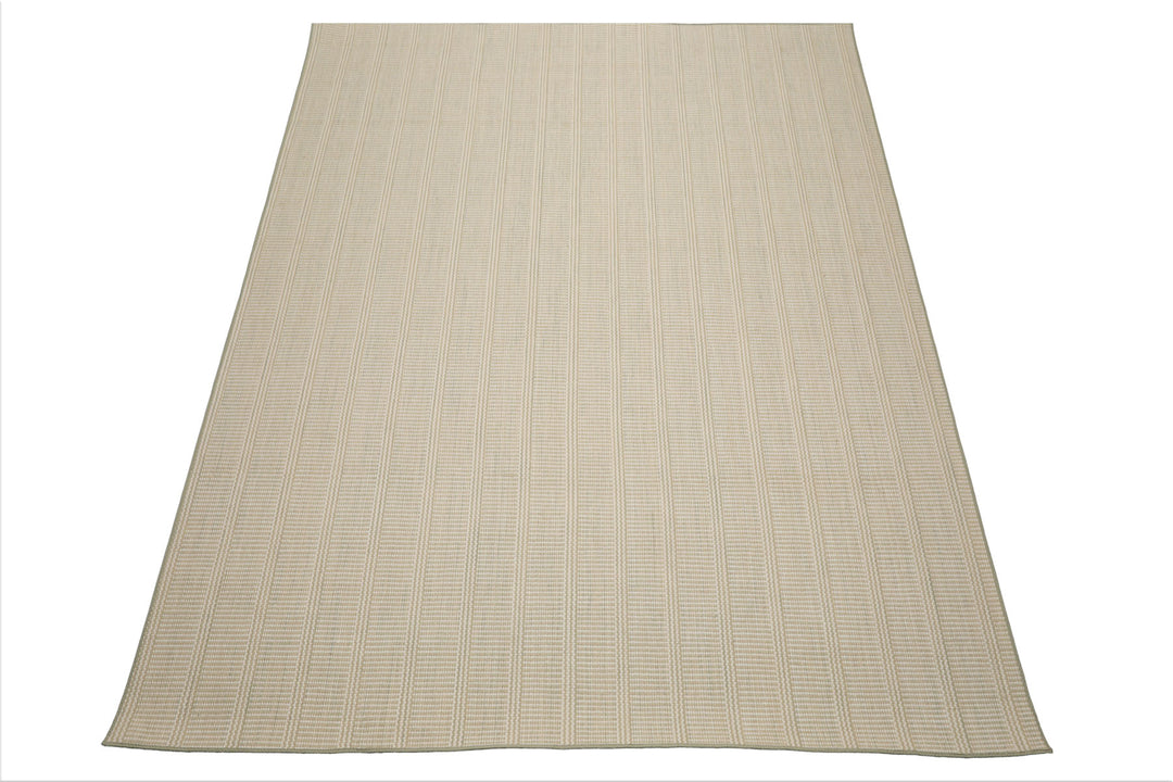 Multi Size Beige Sage Color Hand Loomed Flatweave Wool Modern Oriental Rug