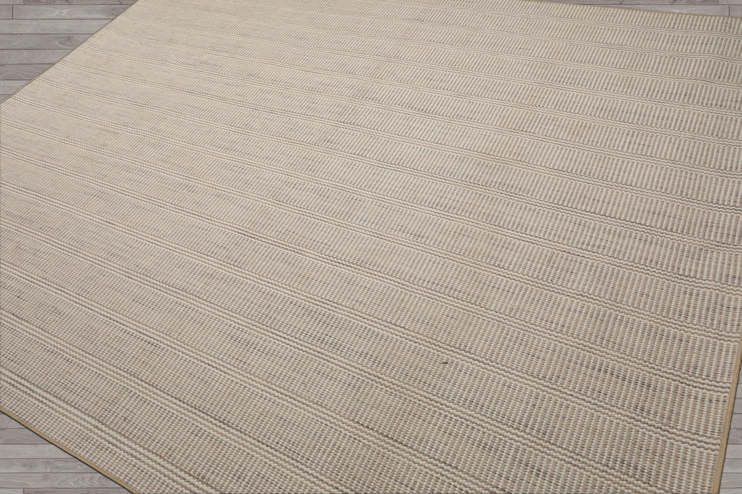 Multi Size Taupe Beige Gray Color Hand Woven Flatweave Wool Modern Oriental Rug