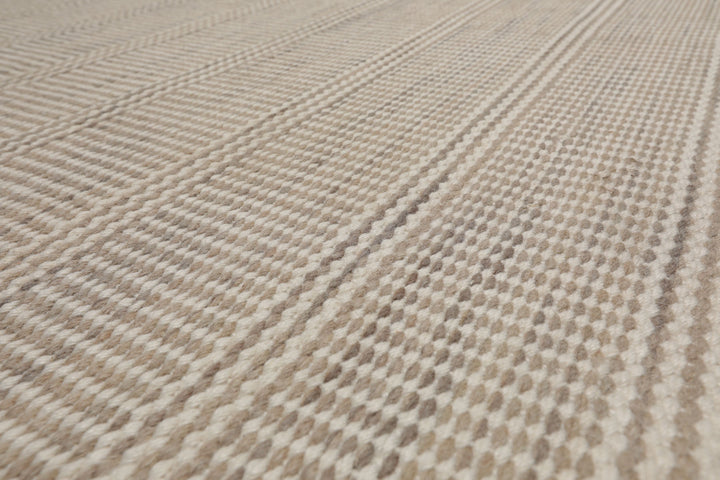 Multi Size Taupe Beige Gray Color Hand Woven Flatweave Wool Modern Oriental Rug