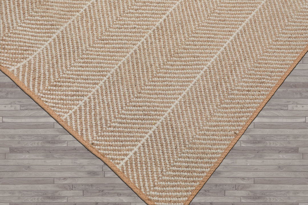 Multi Size Beige Sage Color Hand Loomed Flatweave Wool Modern Oriental Rug
