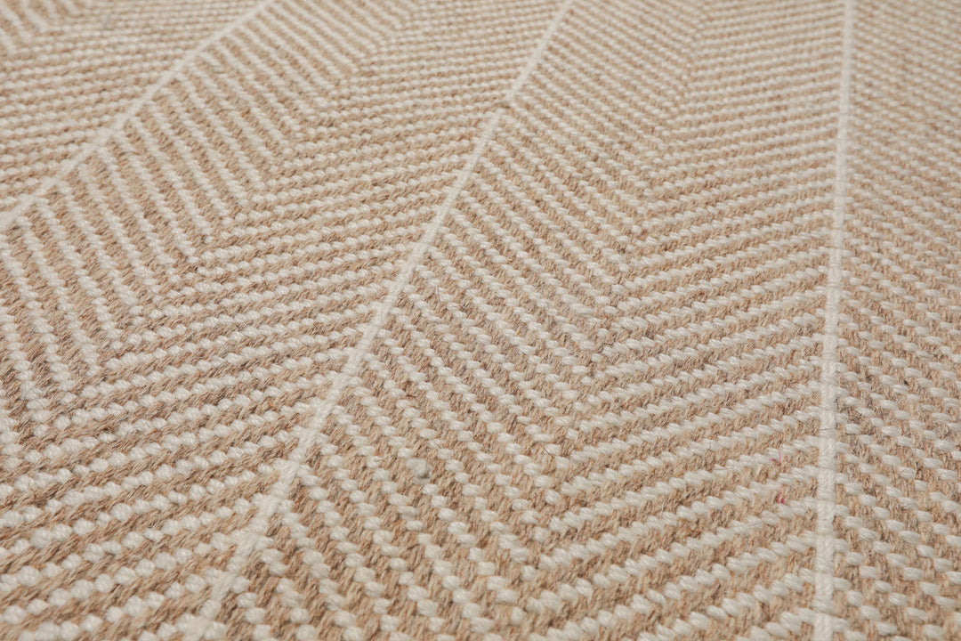 Multi Size Beige Sage Color Hand Loomed Flatweave Wool Modern Oriental Rug