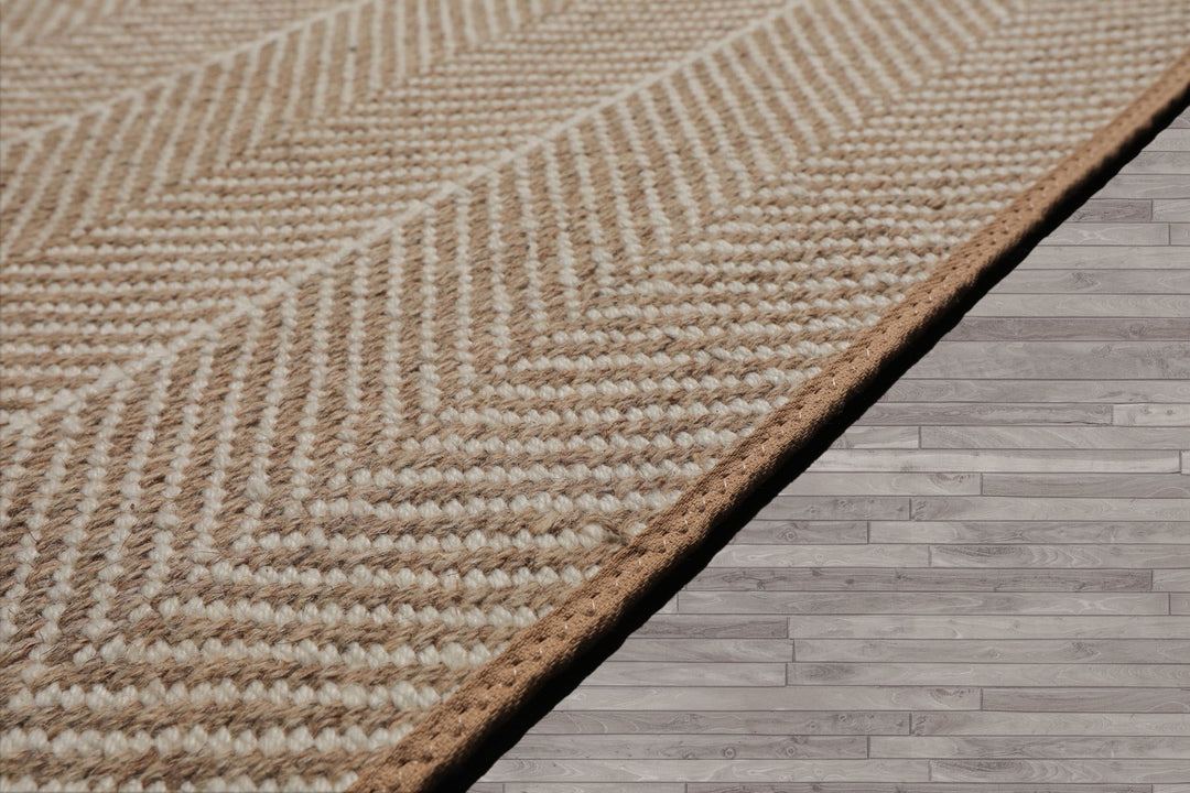 Multi Size Beige Sage Color Hand Loomed Flatweave Wool Modern Oriental Rug