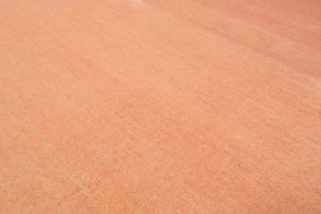 Multi Size Gray Peach Blush Color Hand Loomed Ombre Wool Modern & Contemporary Oriental Rug