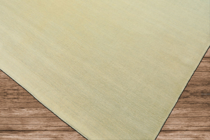 Multi Size Mint Ombre Color Hand Loomed Ombre Wool Modern & Contemporary Oriental Rug