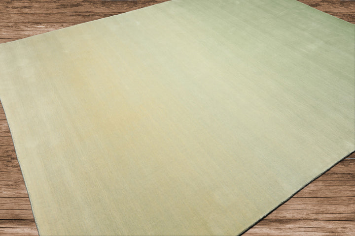 Multi Size Mint Ombre Color Hand Loomed Ombre Wool Modern & Contemporary Oriental Rug