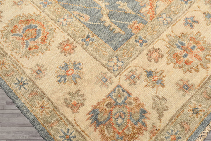 9x12 Beige, Blue, Taupe Color Hand Knotted Tibetan Wool Modern & Contemporary Oriental Rug