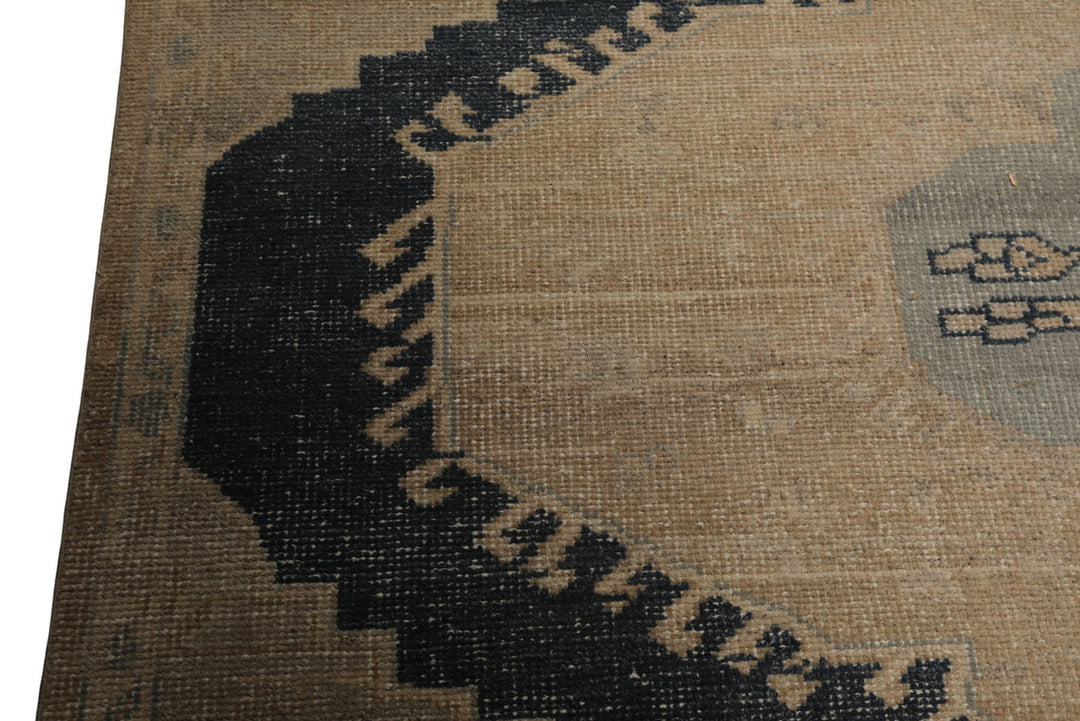 8x10 Beige, Taupe, Brown Color Hand Knotted Oushak Wool Traditional Oriental Rug