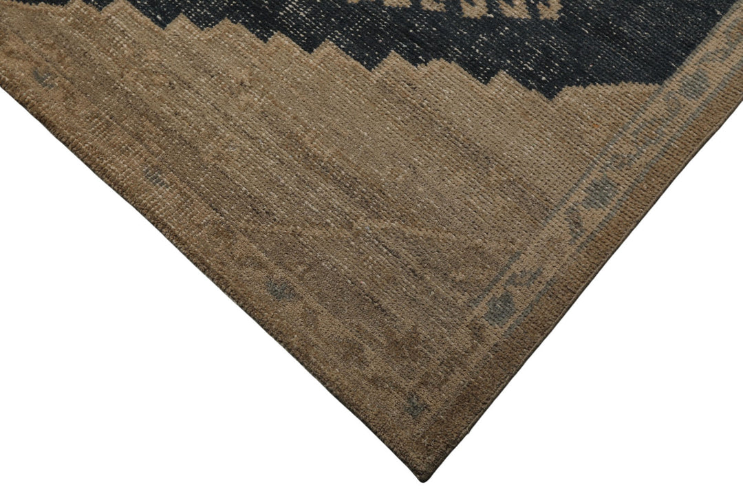 8x10 Beige, Taupe, Brown Color Hand Knotted Oushak Wool Traditional Oriental Rug