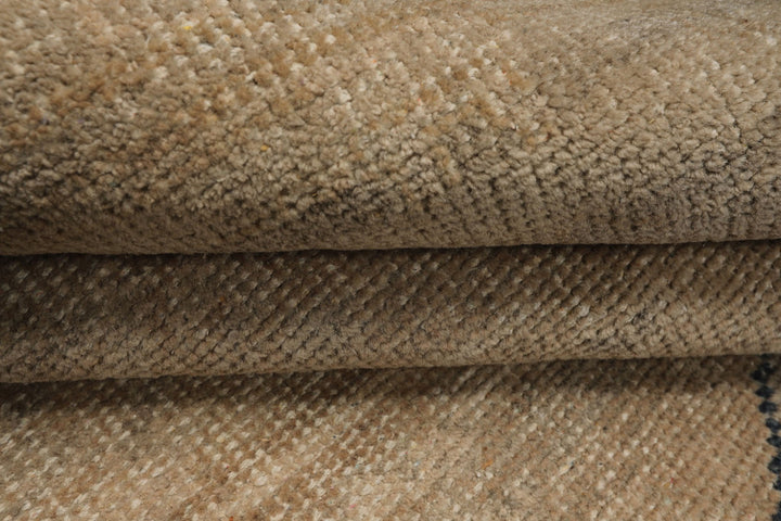 8x10 Beige, Taupe, Brown Color Hand Knotted Oushak Wool Traditional Oriental Rug