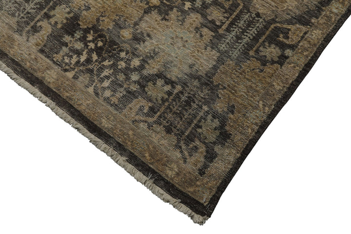 9x12 Gray, Beige, Tan Color Hand Knotted  Wool Transitional Oriental Rug