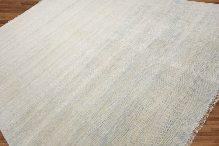 Celeste Rugs Multi Size Wool & Silk Hand Knotted  Modern & Contemporary Oriental Area Rug Beige