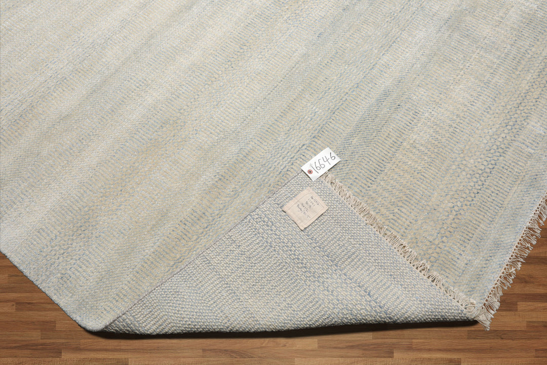 Celeste Rugs Multi Size Wool & Silk Hand Knotted  Modern & Contemporary Oriental Area Rug Beige