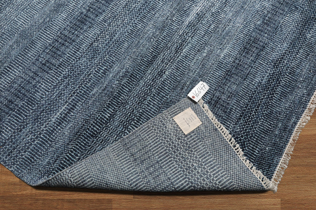 Celeste Rugs Multi Size Modern & Contemporary Hand Knotted  Wool & Silk Oriental Area Rug Blue,Gray Color