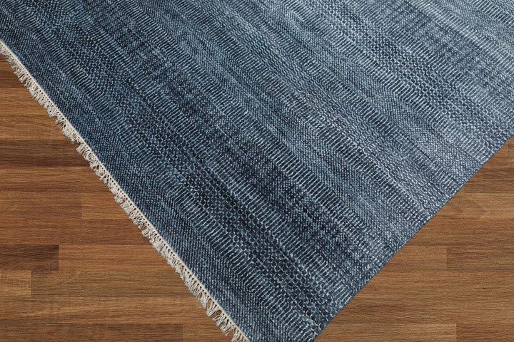 Celeste Rugs Multi Size Modern & Contemporary Hand Knotted  Wool & Silk Oriental Area Rug Blue,Gray Color