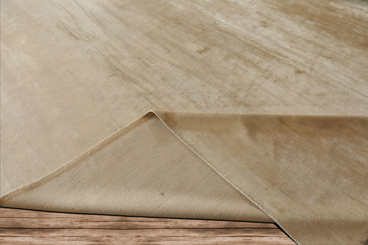 Multi Size Beige Color Hand Knotted Tibetan? Silk Contemporary Oriental Rug