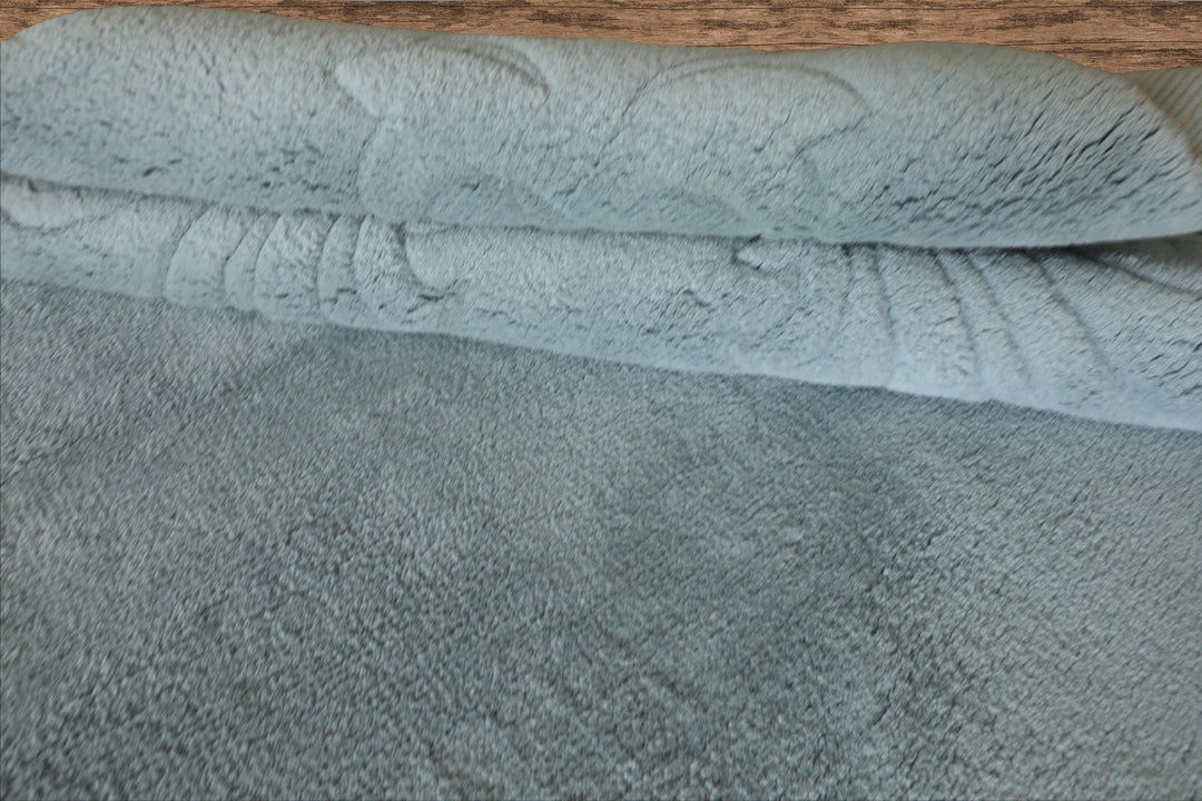 Oversize Light Blue, , Color Hand Knotted Aubusson Savonnerie Wool Traditional Oriental Rug