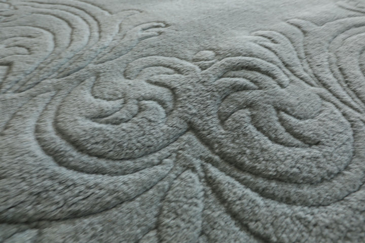 Oversize Light Blue, , Color Hand Knotted Aubusson Savonnerie Wool Traditional Oriental Rug