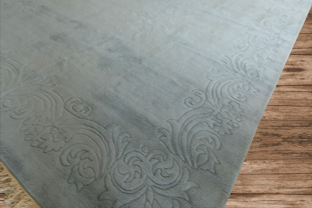 Oversize Light Blue, , Color Hand Knotted Aubusson Savonnerie Wool Traditional Oriental Rug