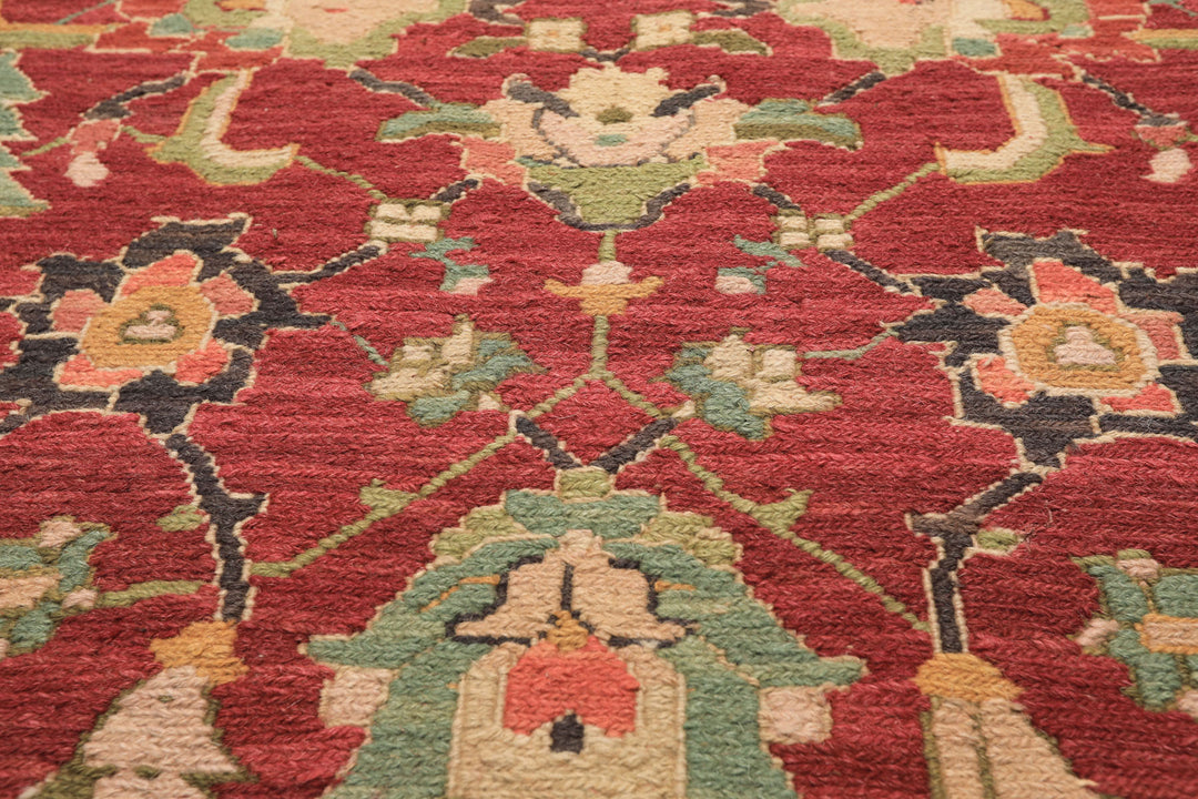 4x6 Wine, Gray, Aqua Color Hand Knotted Soumak Wool Traditional Oriental Rug