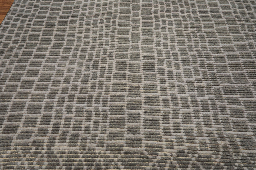 8x10 Tone on Tone Blue, , Color Hand Knotted Morrocan Wool Modern & Contemporary Oriental Rug