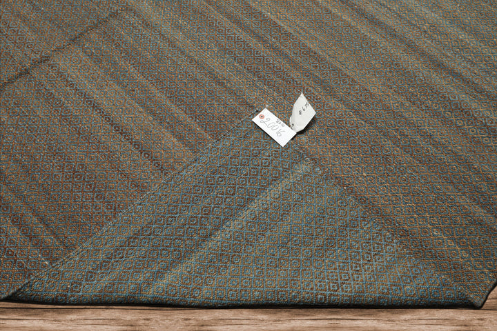 8x10 Teal, Brown, Color Hand Woven Kilim Wool Modern & Contemporary Oriental Rug