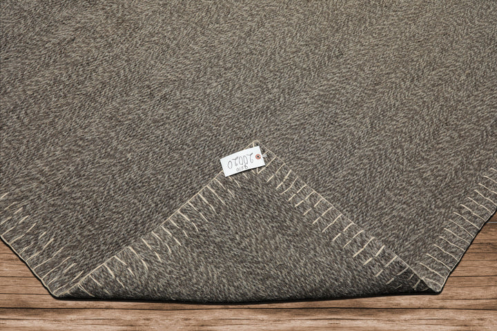 8x10 Taupe, Gray, Color Hand Woven Flatweave Wool Modern & Contemporary Oriental Rug