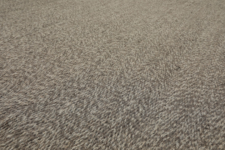 8x10 Taupe, Gray, Color Hand Woven Flatweave Wool Modern & Contemporary Oriental Rug