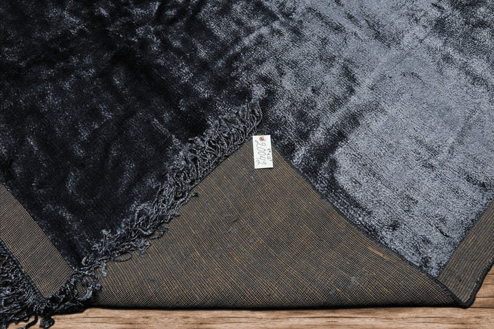 9x12 Slate, Beige, Color Hand knotted Tibetan Bamboo Silk Modern & Contemporary Oriental Rug