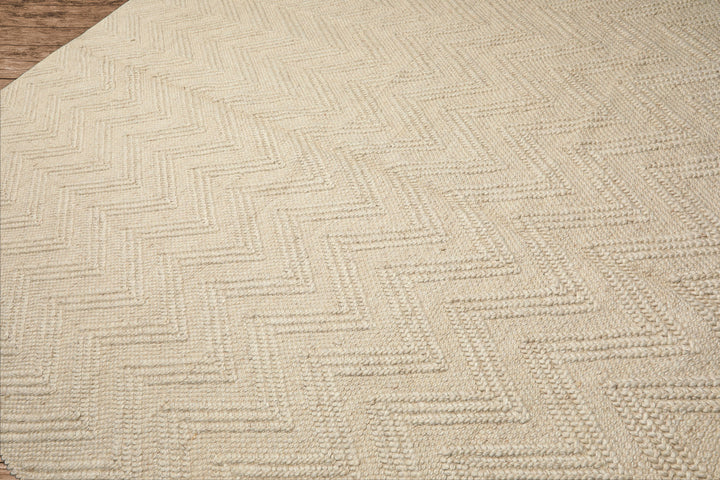 9x12 Tone on Tone Ivory, , Color Hand Knotted Tibetan Wool Modern & Contemporary Oriental Rug